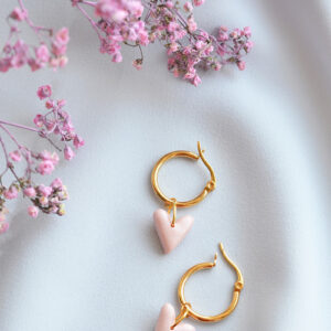 Náušnice PRIMAVERA Heart Rose