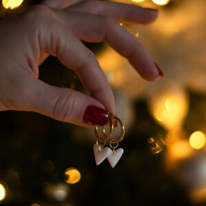 Náušnice PRIMAVERA Heart Pearl