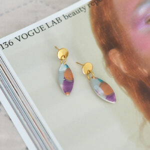 Náušnice PLUM CRUMBLE mini