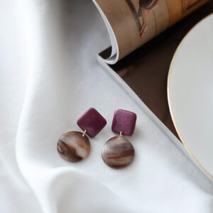 Náušnice BURGUNDY II