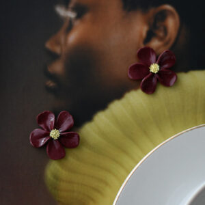 Náušnice FLORA Burgundy