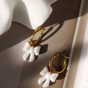 Náušnice PRIMAVERA Bow Pearl